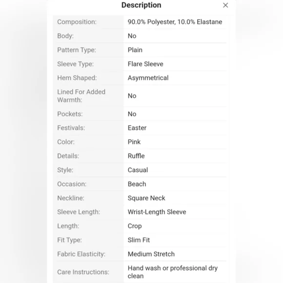 GlowEve Women's Elegant 3D Floral Asymmetric Hem Long Sleeve - Picture 6 of 8